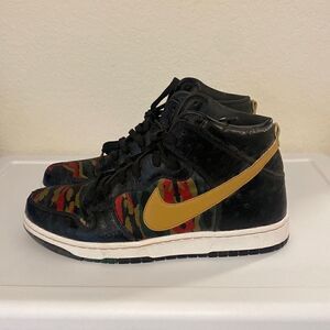 Nike Dunk High 2014 Tiger Camo / Ostrich Black 716714 002 Mens‎ Size 10.5